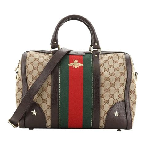 gucci bee top handle bag|Gucci boston bag guccissima.